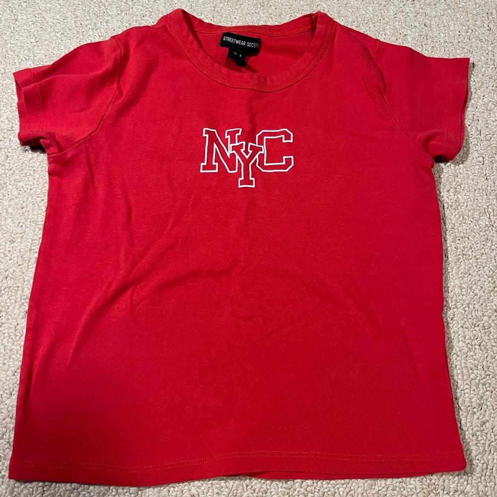 Streetwear Society Red NYC Short Sleeve Tee